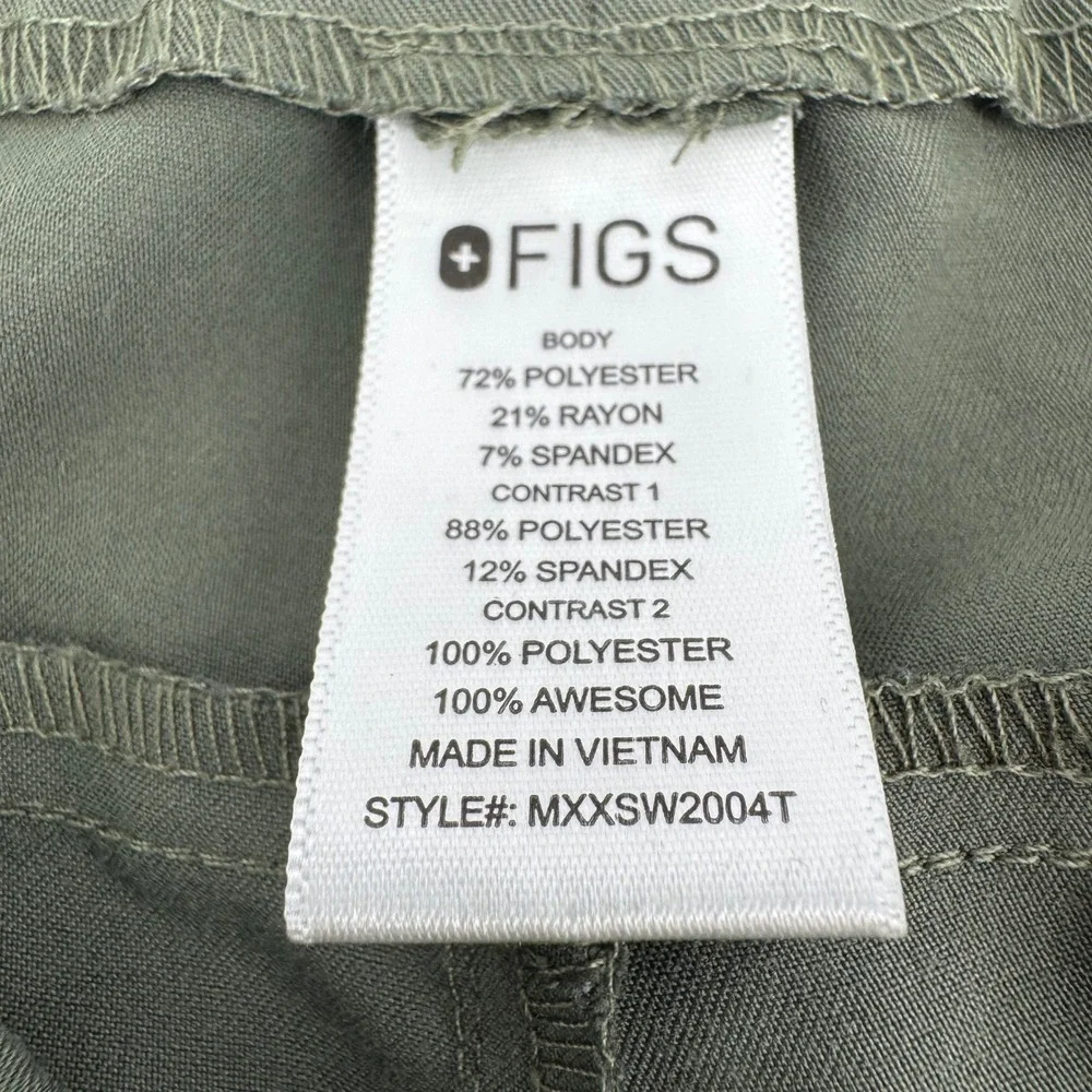 FIGS Tansen Technical Collection Jogger Scrub Pants Mens XL/T Olive Green Moss